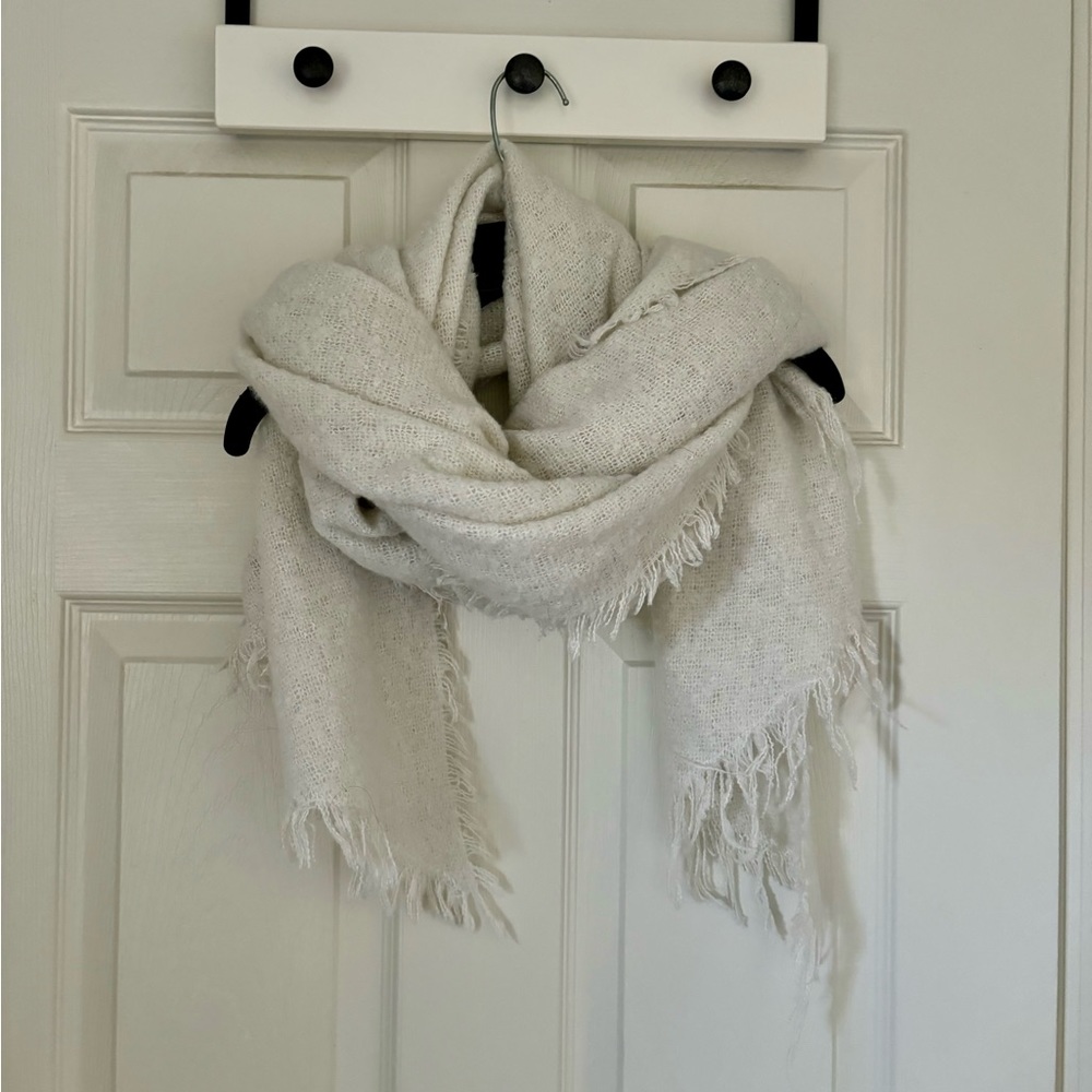 Anthropologie Off White Scarf